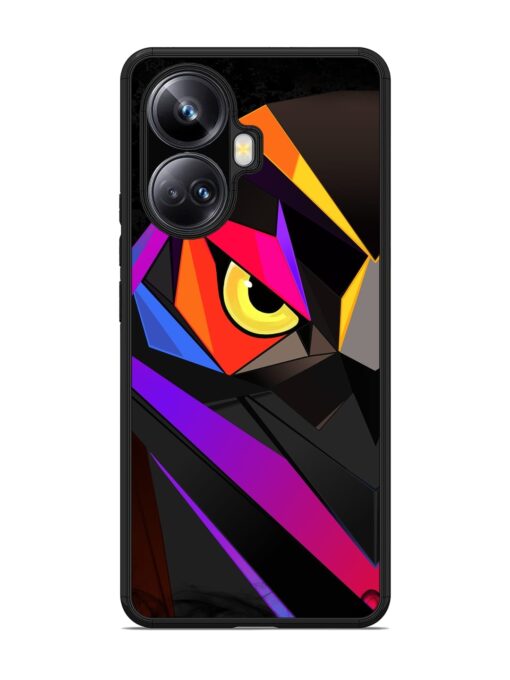 Wpap Owl Glossy Metal Phone Cover for Realme 10 Pro Plus (5G) Zapvi