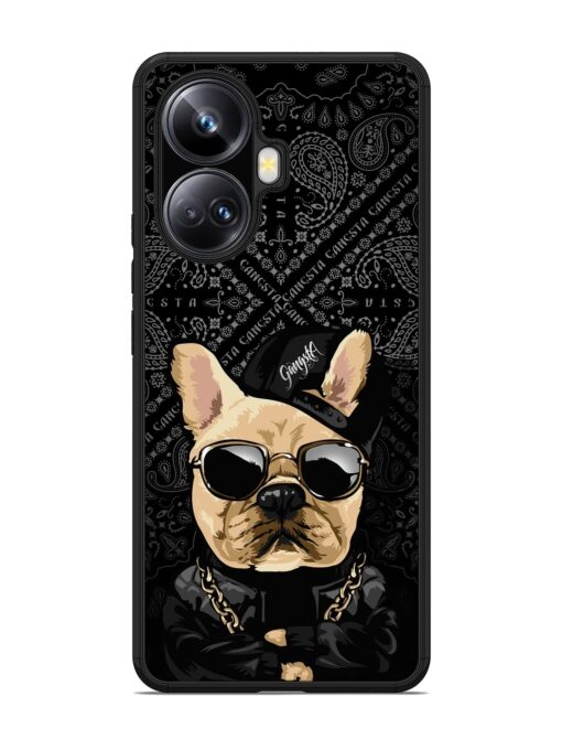 Gangsta Cool Sunmetales Dog Glossy Metal Phone Cover for Realme 10 Pro Plus (5G) Zapvi