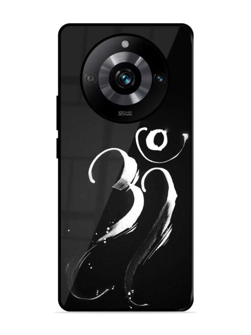 Om Logo Glossy Metal Phone Cover for Realme 11 Pro (5G)