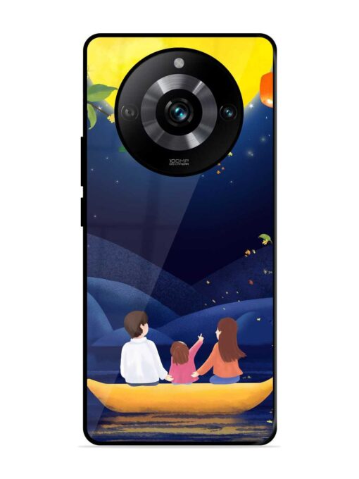 Happy Family And Beautiful View Glossy Metal Phone Cover for Realme 11 Pro (5G) Zapvi