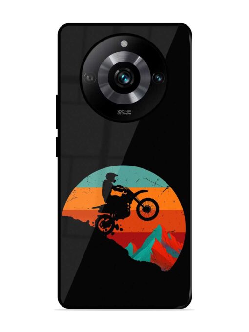 Mountain Bike Glossy Metal Phone Cover for Realme 11 Pro (5G)