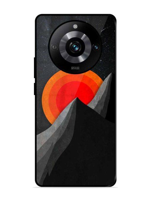 Black Mountain Glossy Metal Phone Cover for Realme 11 Pro (5G) Zapvi