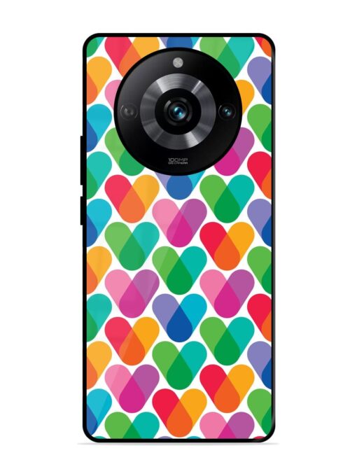 Overlapping Colors Colorful Glossy Metal TPU Phone Cover for Realme 11 Pro (5G) Zapvi