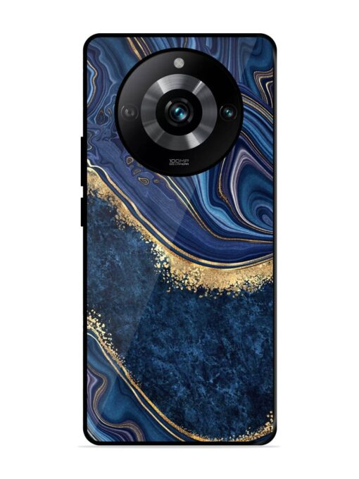 Abstract Background Blue Glossy Metal TPU Phone Cover for Realme 11 Pro (5G) Zapvi