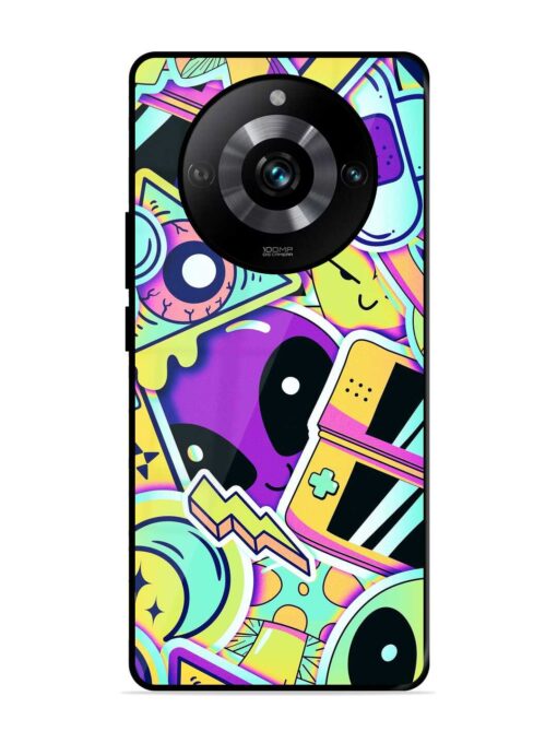 Scratch Art Glossy Metal Phone Cover for Realme 11 Pro (5G) Zapvi