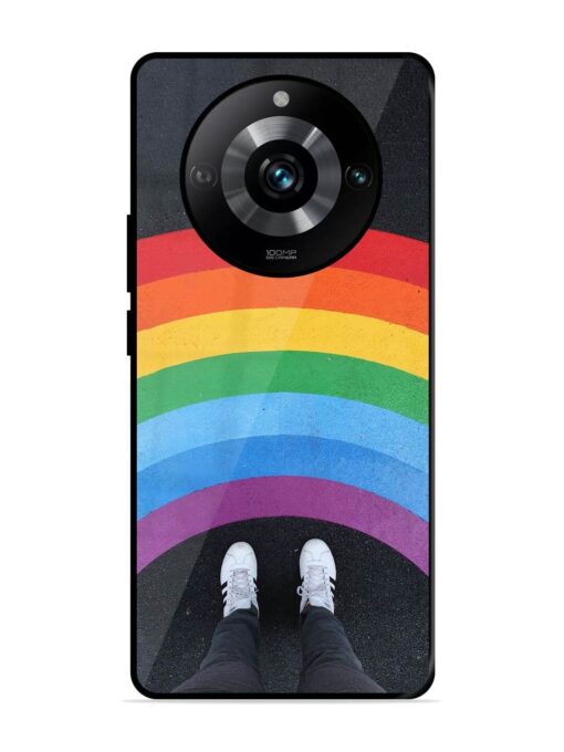 Legs Rainbow Glossy Metal TPU Phone Cover for Realme 11 Pro (5G) Zapvi