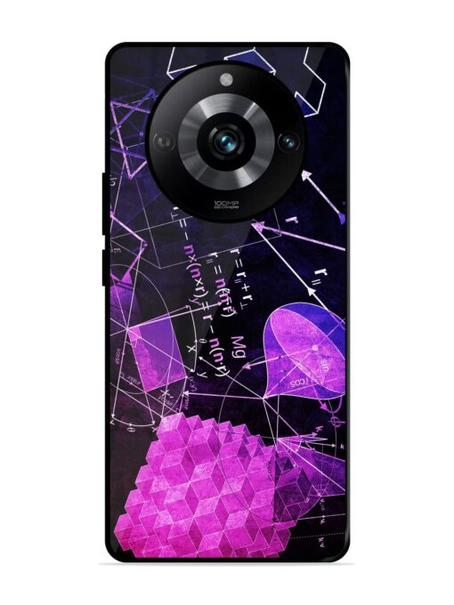 Math Physics Formula Art Glossy Metal Phone Cover for Realme 11 Pro (5G) Zapvi