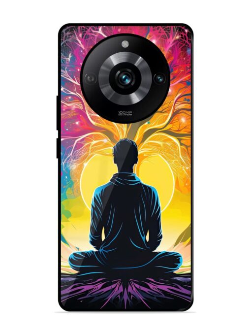 Mind Colourful Glossy Metal Phone Cover for Realme 11 Pro (5G)