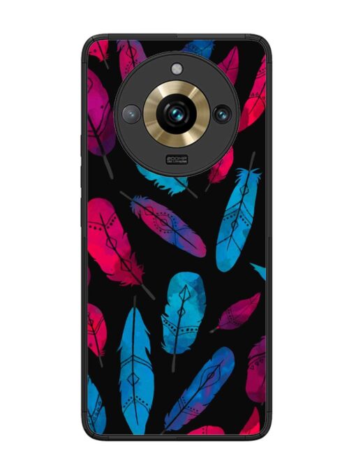 Feather Art Glossy Metal Phone Cover for Realme 11 Pro Plus (5G) Zapvi