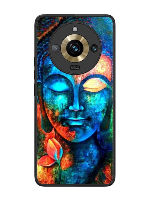 Buddha Painting Glossy Metal Phone Cover for Realme 11 Pro Plus (5G)