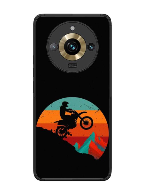 Mountain Bike Glossy Metal Phone Cover for Realme 11 Pro Plus (5G)