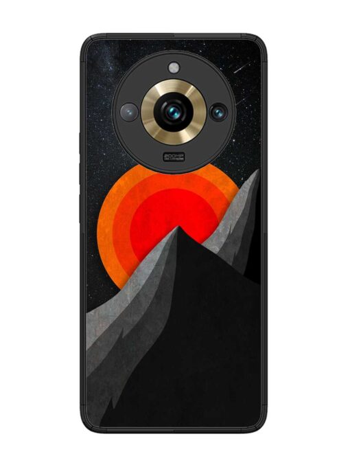 Black Mountain Glossy Metal Phone Cover for Realme 11 Pro Plus (5G) Zapvi