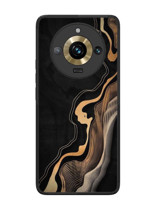 Abstract Art Glossy Metal TPU Phone Cover for Realme 11 Pro Plus (5G)