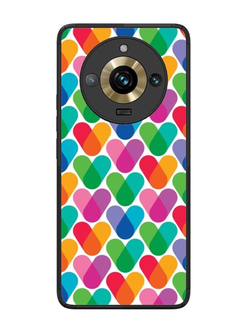 Overlapping Colors Colorful Glossy Metal TPU Phone Cover for Realme 11 Pro Plus (5G) Zapvi