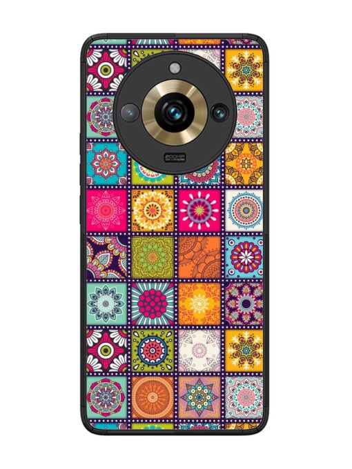 Seamless Pattern Vintage Glossy Metal Phone Cover for Realme 11 Pro Plus (5G) Zapvi