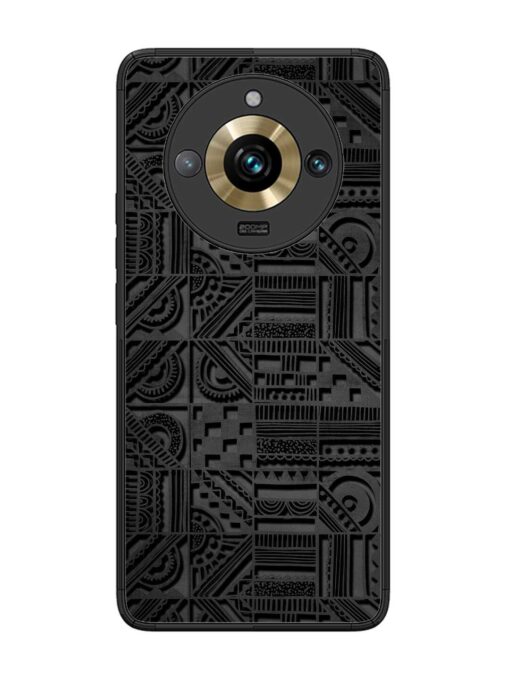 Seamless Pattern Glossy Metal Phone Cover for Realme 11 Pro Plus (5G)