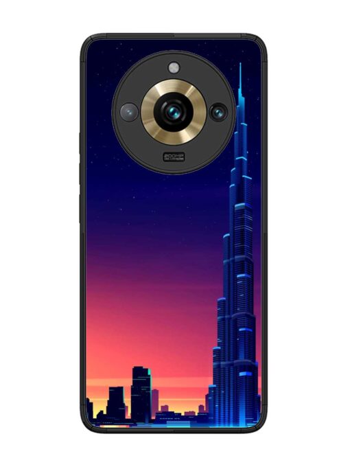 Burj Khalifa Abstract Glossy Metal Phone Cover for Realme 11 Pro Plus (5G) Zapvi