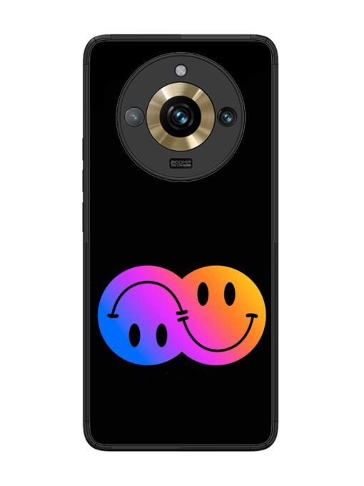 Gradient Smile Art Glossy Metal TPU Phone Cover for Realme 11 Pro Plus (5G) Zapvi