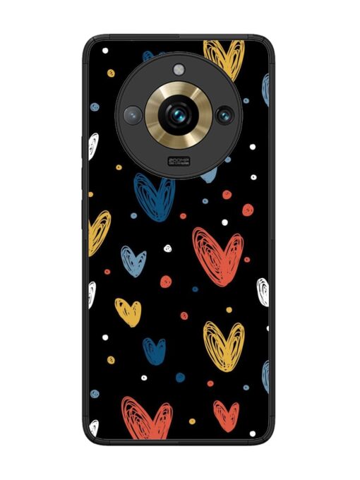 Happy Valentines Day Glossy Metal TPU Phone Cover for Realme 11 Pro Plus (5G) Zapvi