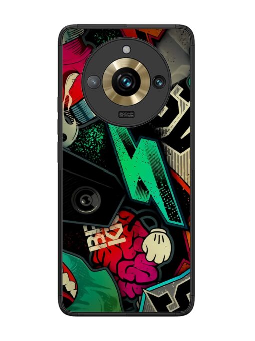 Graffiti Art Glossy Metal Phone Cover for Realme 11 Pro Plus (5G) Zapvi