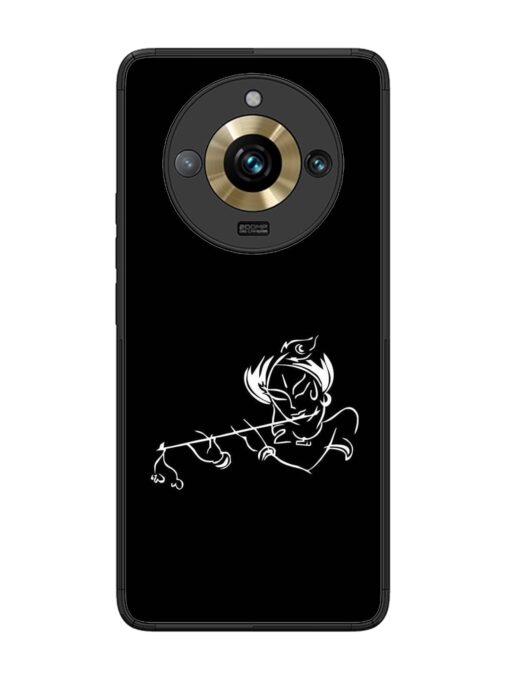 Krishna Flute Glossy Metal Phone Cover for Realme 11 Pro Plus (5G) Zapvi