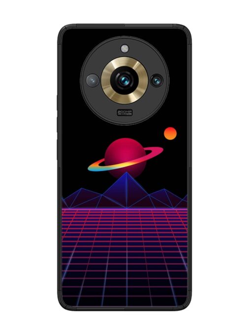 Wave Aesthetic Glossy Metal Phone Cover for Realme 11 Pro Plus (5G)