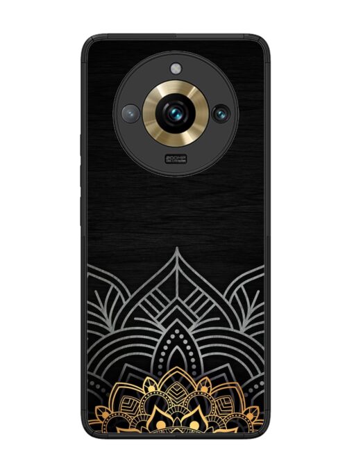 Decorative Golden Pattern Glossy Metal Phone Cover for Realme 11 Pro Plus (5G) Zapvi