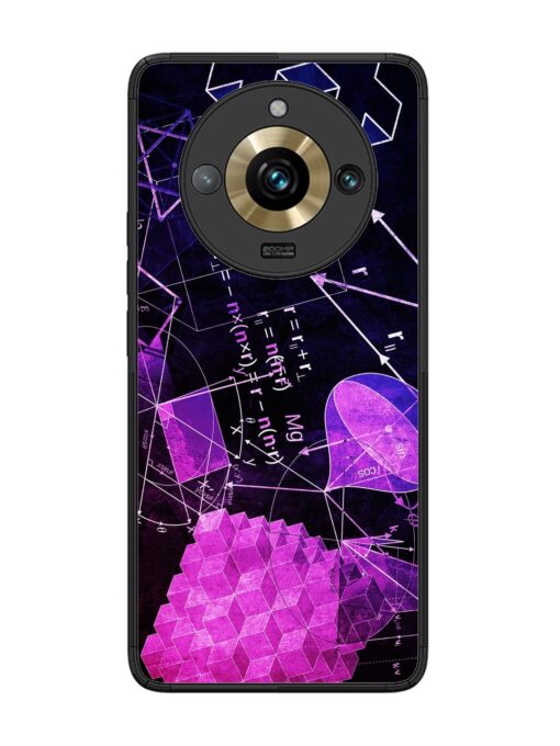 Math Physics Formula Art Glossy Metal Phone Cover for Realme 11 Pro Plus (5G) Zapvi