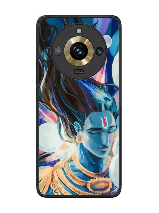 Bhagwan Sri Krishna Glossy Metal Phone Cover for Realme 11 Pro Plus (5G)