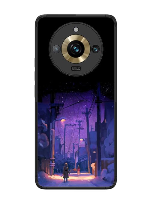 Winter Anime Art Glossy Metal Phone Cover for Realme 11 Pro Plus (5G)