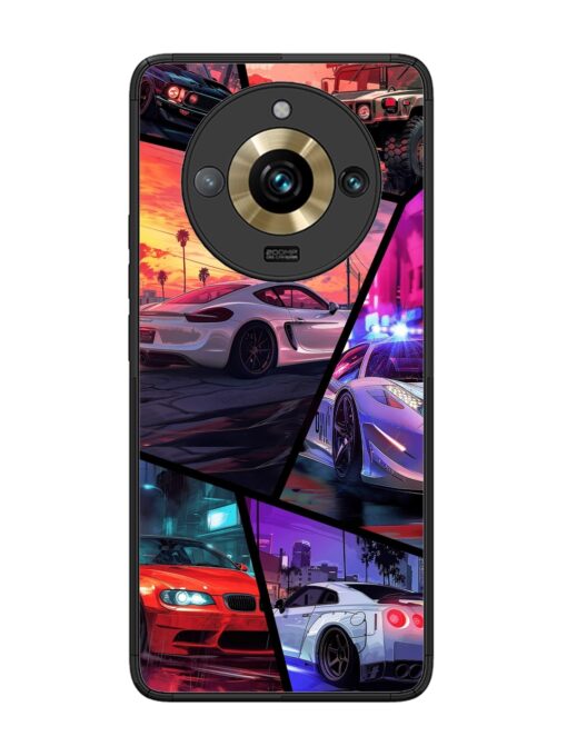 Ride In Pixels Glossy Metal Phone Cover for Realme 11 Pro Plus (5G) Zapvi