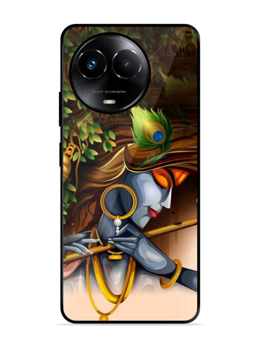 Krishna Glossy Metal Phone Cover for Realme 11X (5G) Zapvi