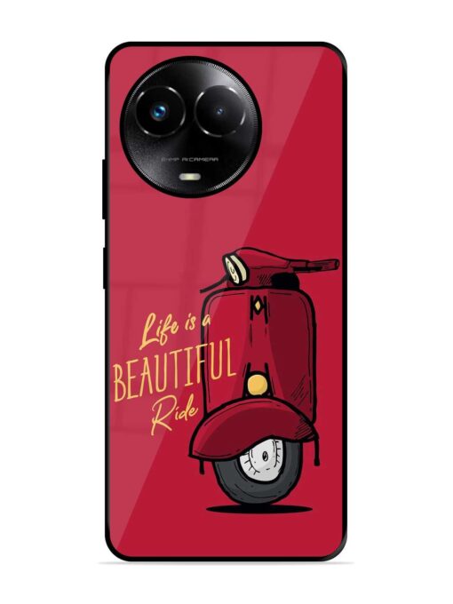 Life Is Beautiful Rides Glossy Metal Phone Cover for Realme 11X (5G) Zapvi