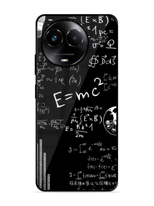 E=Mc2 Mass?Energy Equivalence Glossy Metal Phone Cover for Realme 11X (5G) Zapvi