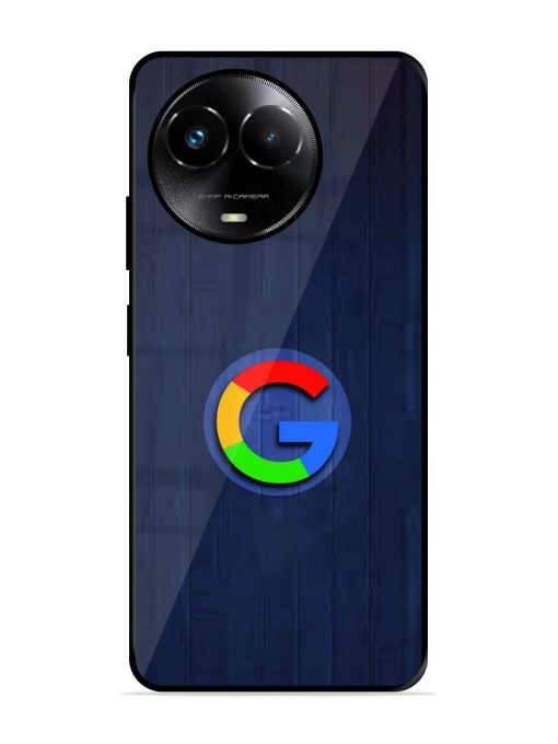 Google Logo Printed Glossy Metal TPU Phone Cover for Realme 11X (5G) Zapvi