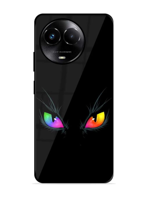 Cat Eyes Glossy Metal Phone Cover for Realme 11X (5G)