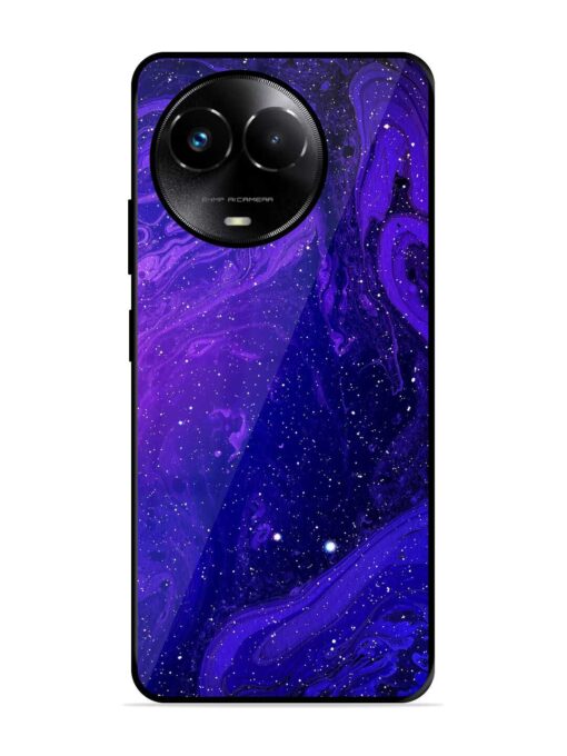 Galaxy Acrylic Abstract Art Glossy Metal Phone Cover for Realme 11X (5G) Zapvi