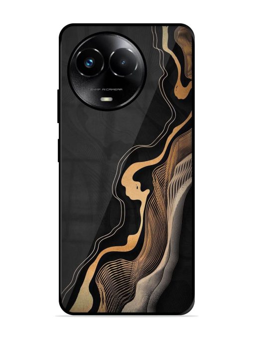 Abstract Art Glossy Metal TPU Phone Cover for Realme 11X (5G) Zapvi