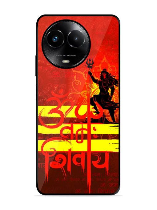 Illustration Lord Shiva Glossy Metal TPU Phone Cover for Realme 11X (5G)