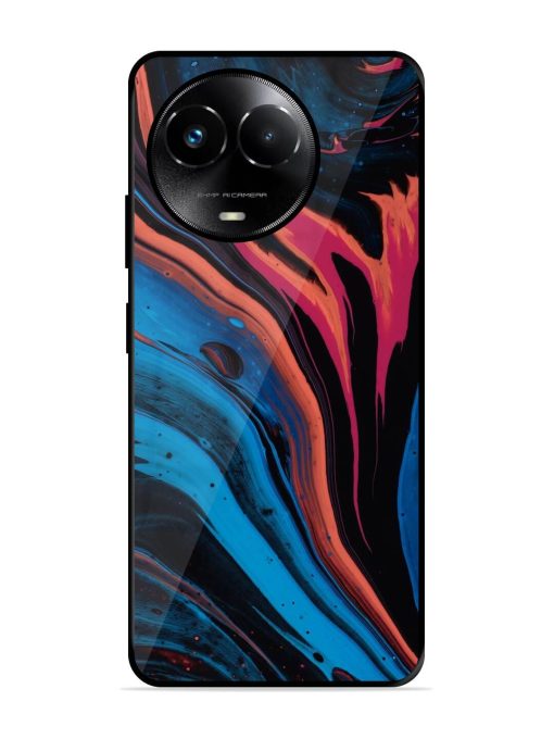 Liquefied Art Glossy Metal TPU Phone Cover for Realme 11X (5G) Zapvi