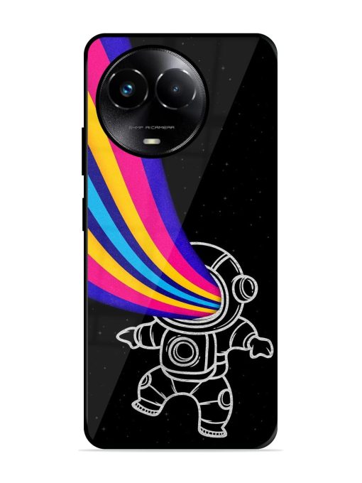 Astronaut Glossy Metal TPU Phone Cover for Realme 11X (5G) Zapvi