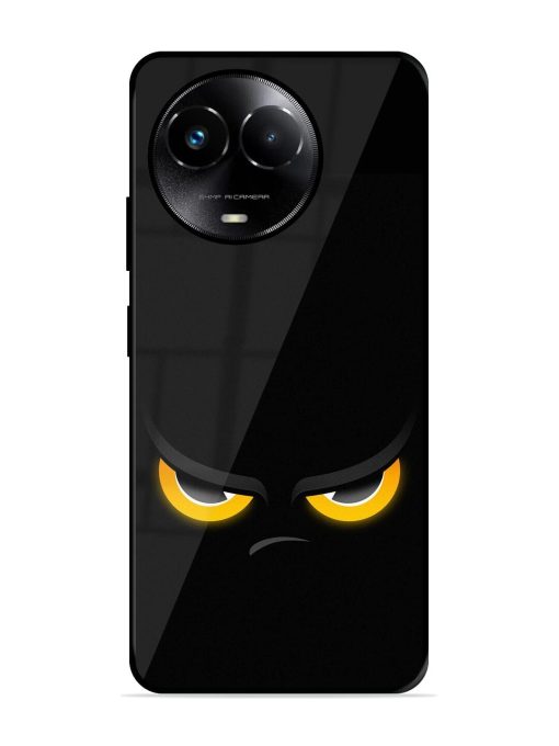 Scary Yellow Eye Glossy Metal TPU Phone Cover for Realme 11X (5G)