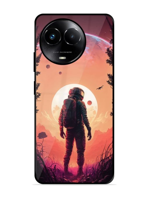 Red Sky At Morning Glossy Metal Phone Cover for Realme 11X (5G) Zapvi