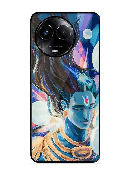 Bhagwan Sri Krishna Glossy Metal Phone Cover for Realme 11X (5G) Zapvi