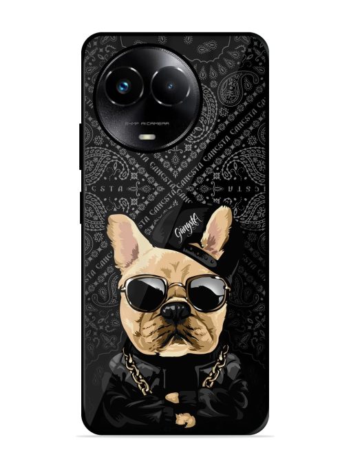 Gangsta Cool Sunmetales Dog Glossy Metal Phone Cover for Realme 11X (5G)