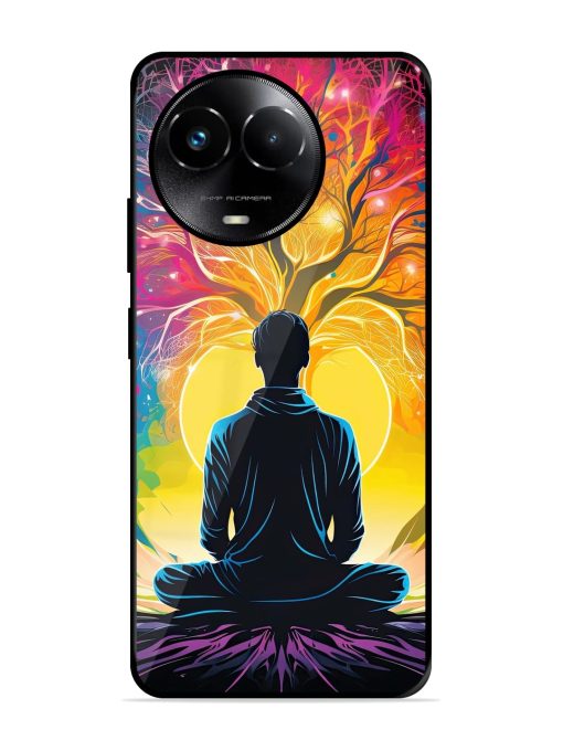 Mind Colourful Glossy Metal Phone Cover for Realme 11X (5G) Zapvi