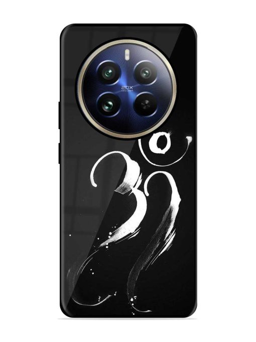 Om Logo Glossy Metal Phone Cover for Realme 12 Pro (5G) Zapvi