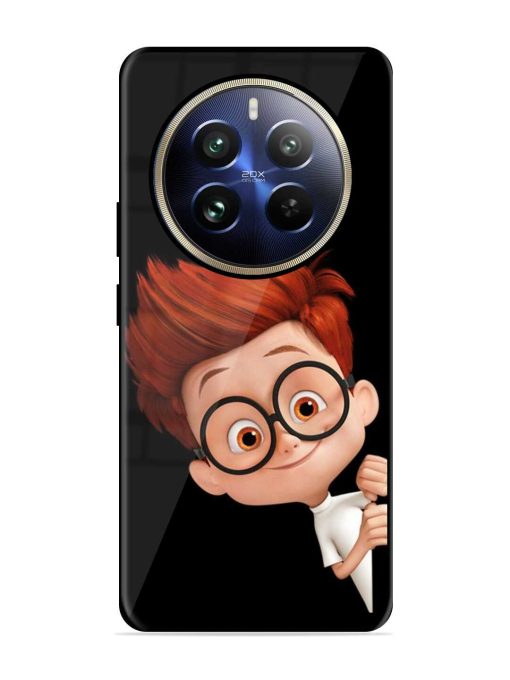 Smart Boy Cartoon Glossy Metal Phone Cover for Realme 12 Pro (5G) Zapvi