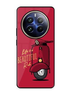 Life Is Beautiful Rides Glossy Metal Phone Cover for Realme 12 Pro (5G)