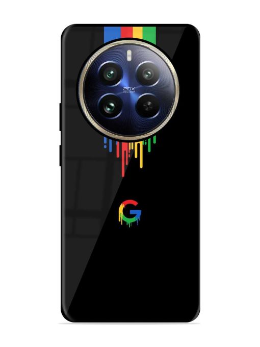 Google Logo Glossy Metal Phone Cover for Realme 12 Pro (5G)